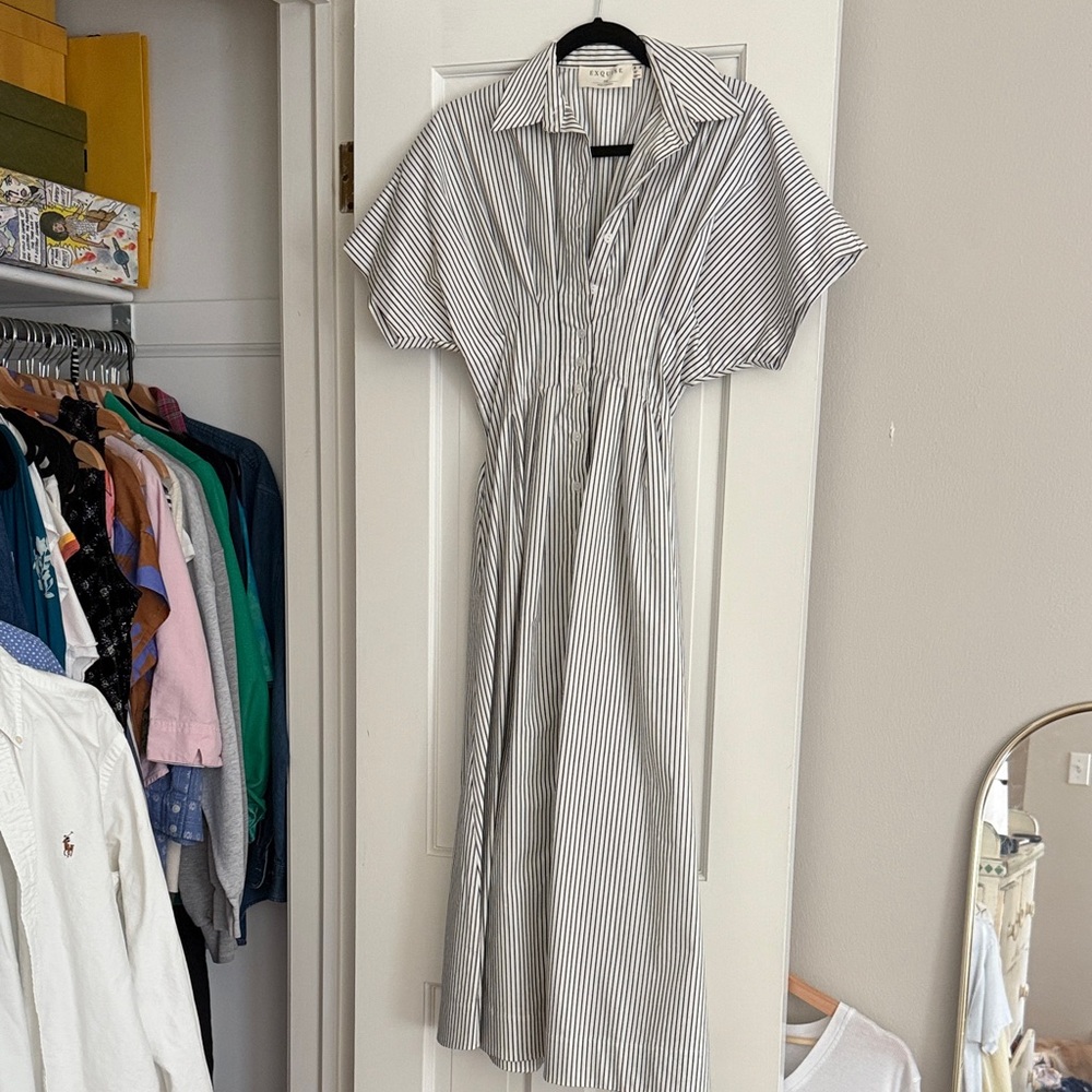 Striped Black and White Dress